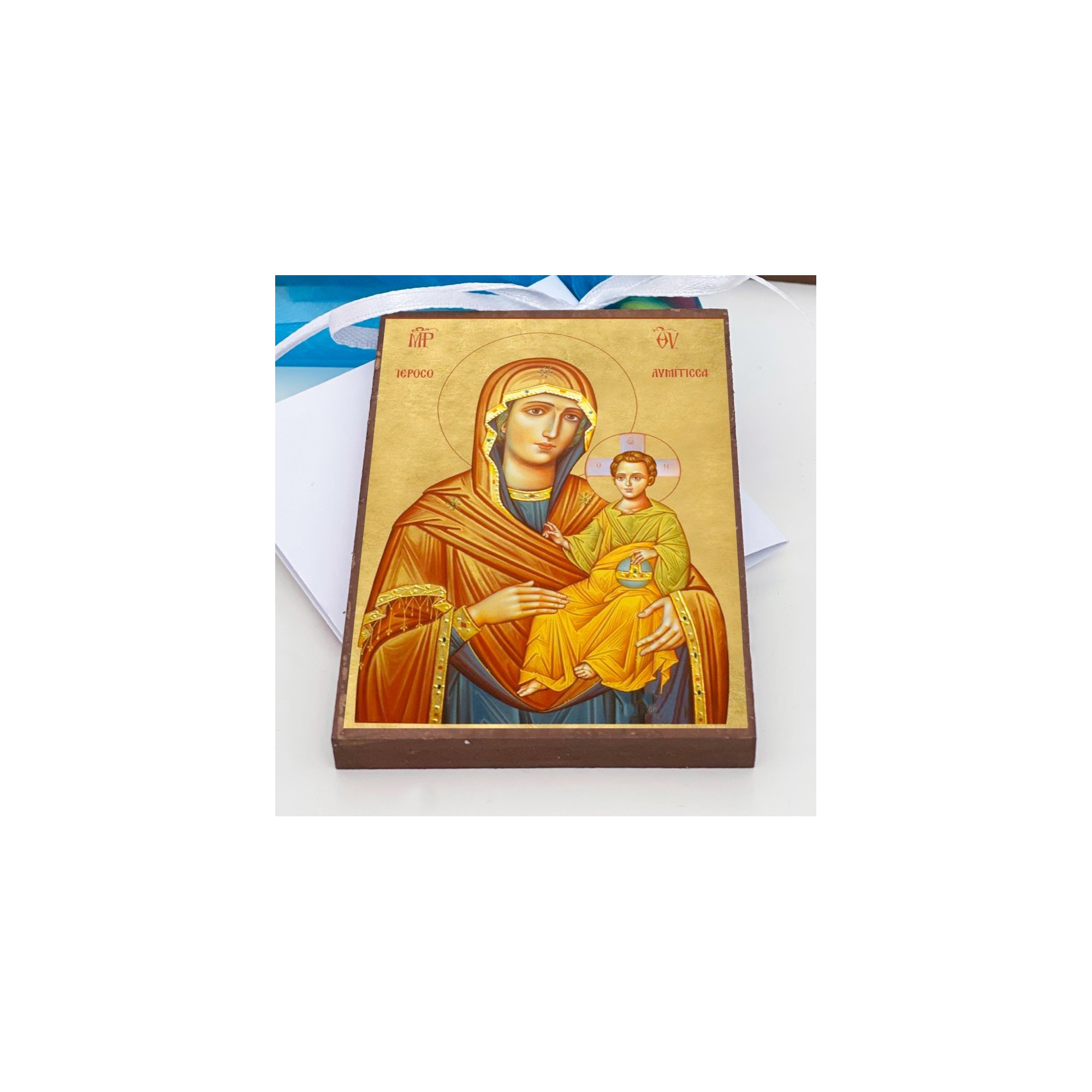 Μπομπονιέρα Βάπτισης εικόνα Αγίου - LWG-12283
