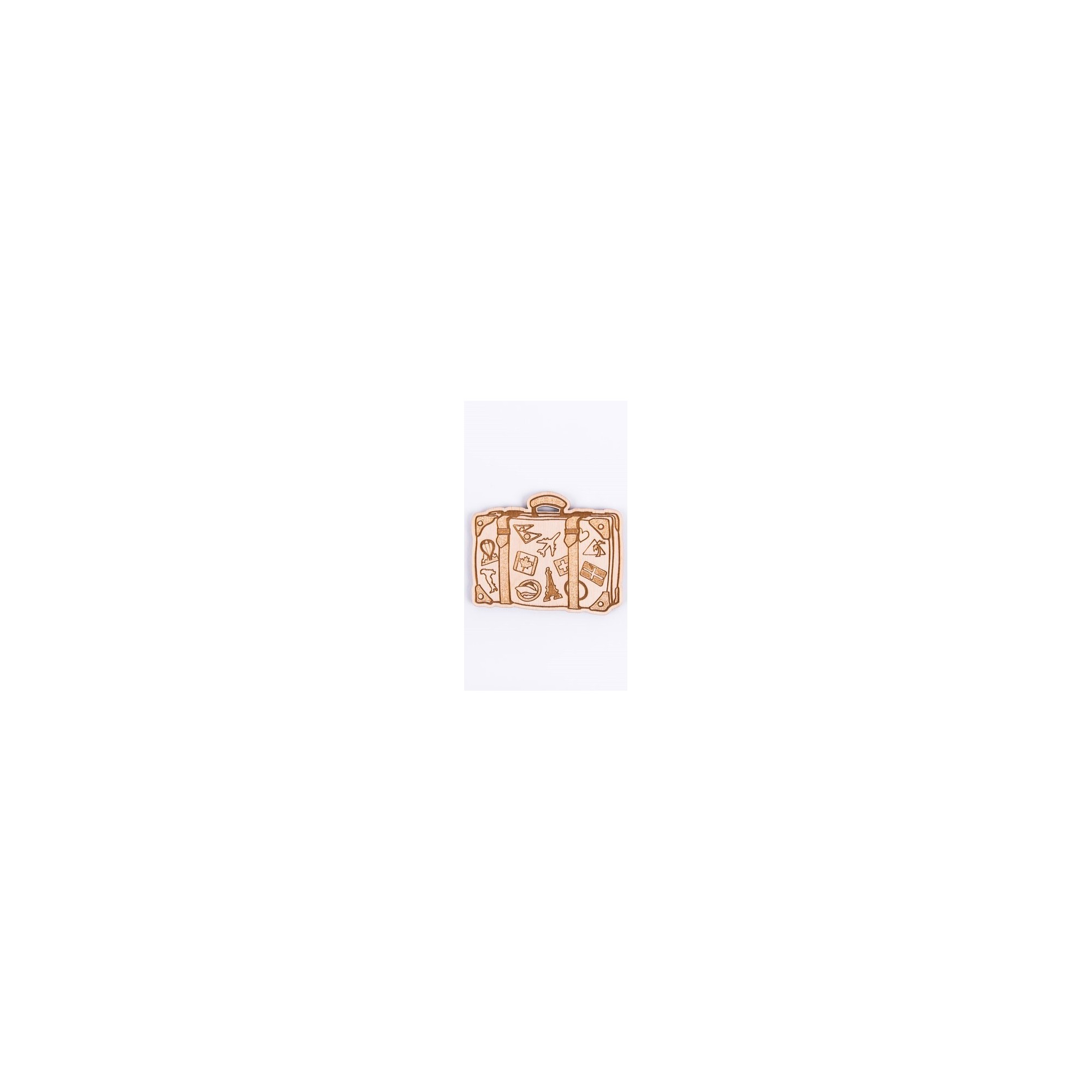 Ξύλινη Βαλίτσα 8.5cm - ΝΤ-891243