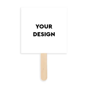 Βεντάλια βάπτισης 2 όψεων με το δικό σας θέμα